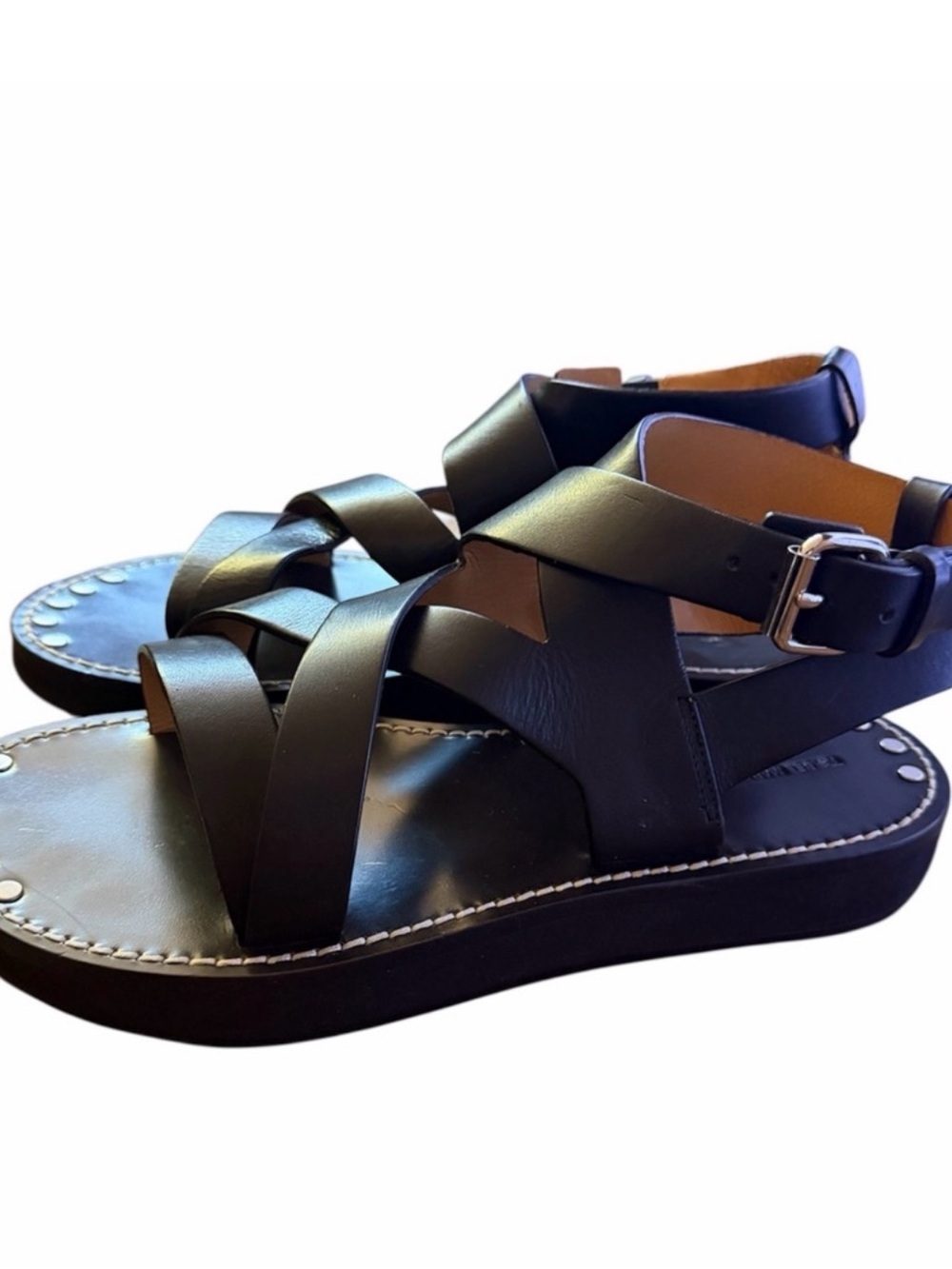 Woman’s Sandals Isabel Marant , Black Leather - Picture 4 of 8